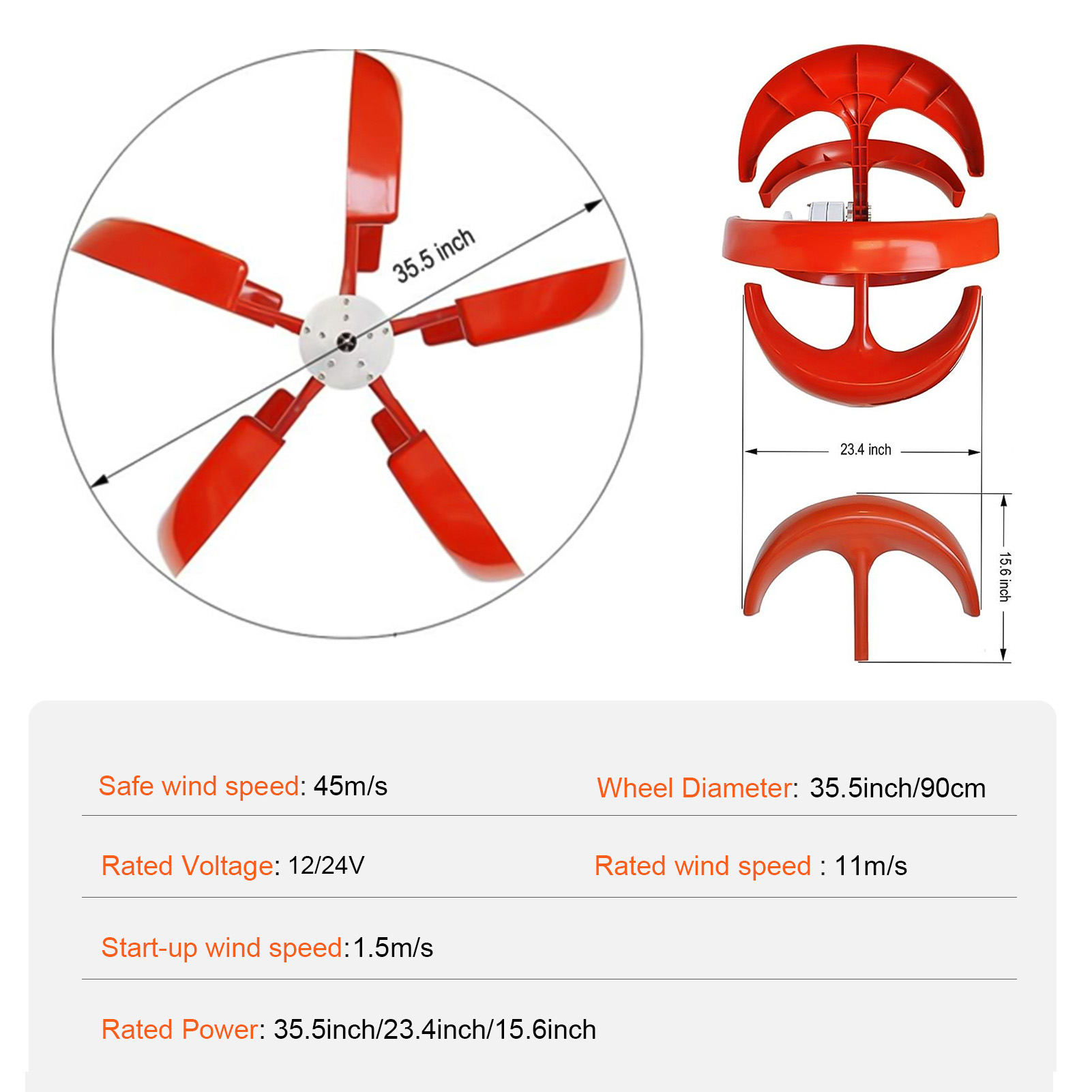400W Vertical Axis Wind Turbin - Wind Solar Hybrid Kit avis et prix