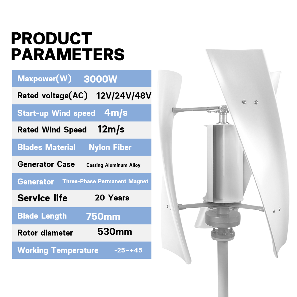 3000W High Efficiency Wind Tur - Wind Solar Hybrid Kit avis et prix
