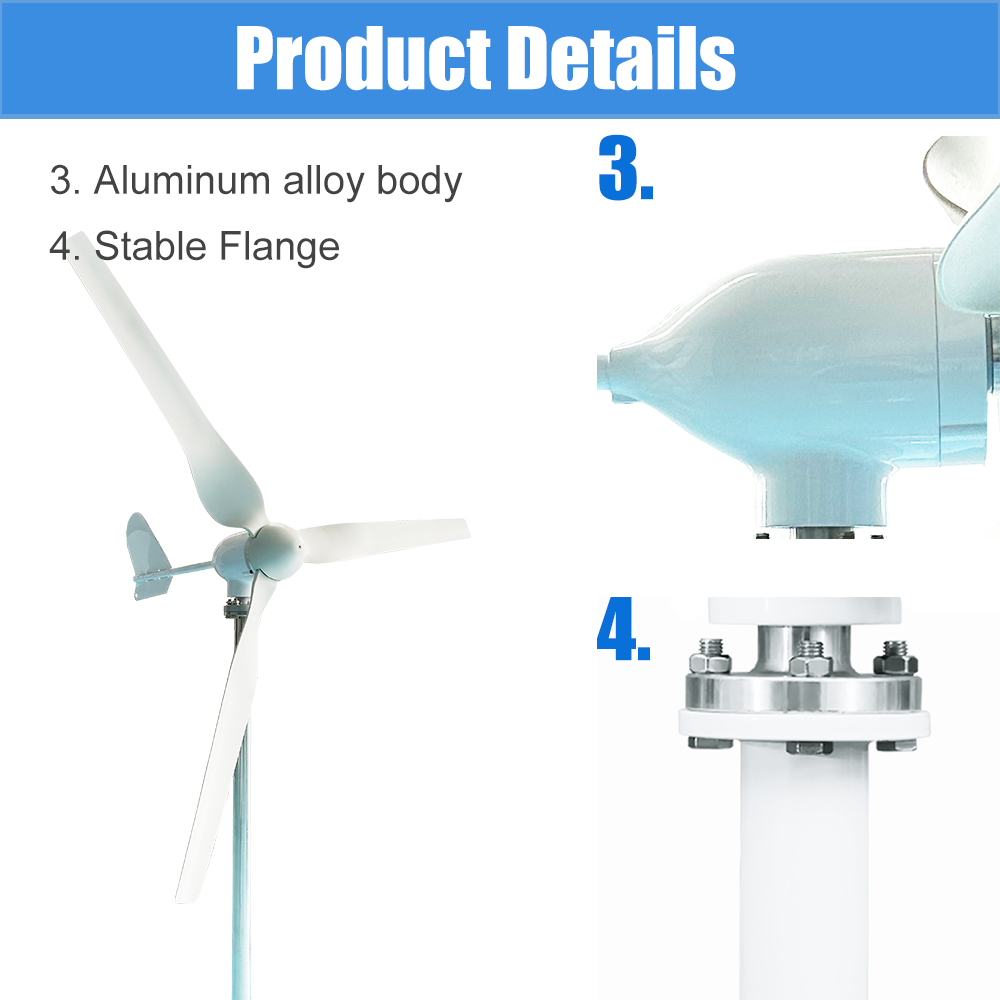 4000W High Power Wind Turbine  - Wind Solar Hybrid Kit avis et prix